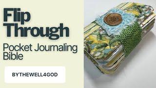 Pocket Journaling Bible Flip Through - Bythewell4God #biblejournaling