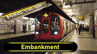 Tube Station Embankment - London  - Walkthrough 