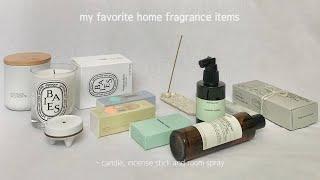 Home fragrances  향기템 추천 | 방구석 힐링템 (feat. 캔들, 인센스스틱, 룸스프레이) #stayhome project 01