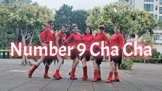 Number 9 Cha Cha Linedance | High Beginner Presented by Julita Chia & SLD Dancer