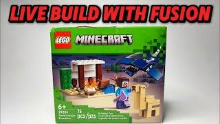 LIVE BUILD: With Fusion Bricks! (LEGO Minecraft Steve’s Desert Expedition)