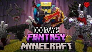 I Survived 100 Days In Fantasy Minecraft Hardcore!