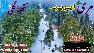 MURREE GPO To Nathia Gali , Ayubia chairlift Family Tour’s 3 Day Complete Details video