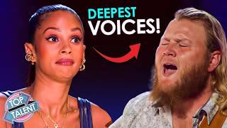 HOW!! DEEPEST VOICES that STUNNED The Judges' Minds!