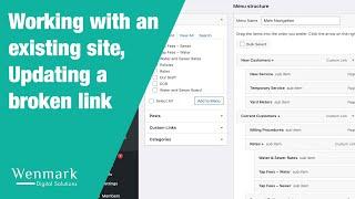 Working with an Existing WordPress Site, Updating a Broken Link, Etc