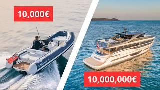 Yacht à 10,000€ vs Yacht à 10,000,000€ !