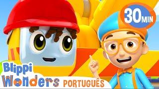 Guindaste | Maravilhas do Blippi em Português | Desenhos Animados Educativos para Crianças