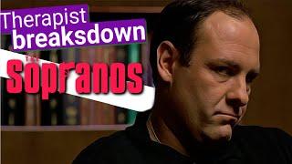 Therapist breaksdown SOPRANOS  therapy scenes