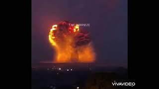 One of the enormous explosions recorded in the Khmelnitsky, Ukraine.