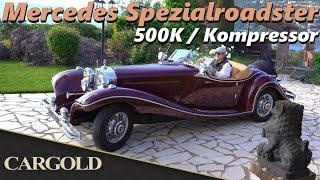 Mercedes 500K Spezialroadster, 1935, an der Côte d’Azur mit dem schönsten Boulevard Mercedes ever