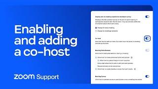 Enabling and adding a co-host