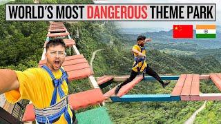 SURVIVING INSIDE WORLD'S MOST DANGEROUS THEME PARK IN CHINA (NOT SAFE)