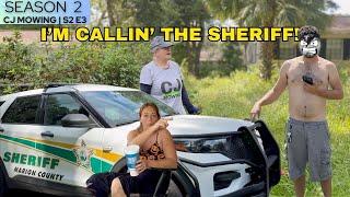 Man Calls SHERIFF over FREE LAWN Mowing & COPS Followed US!