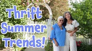 Thrift Shopping for Summer Fashion and Decor Trends - Outdoor Patio Entertaining - Thrift Haul