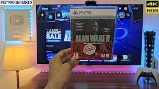 Alan Wake II Delux Edition (Unboxing + Gameplay) PS5 PRO ENHANCED