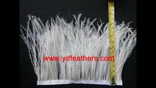 How to DIY ostrich fringe/trim sewn on ribbon