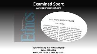 Examined Sport: Keating, Sportsmanship