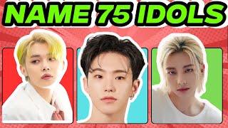 NAME 75 KPOP IDOLS JUST 1 SECOND  | K-pop GAMES |HOW MANY KPOP IDOLS YOU KNOW | KPOP QUIZ 2024