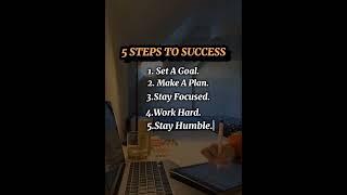 5 Steps to Success (That ACTUALLY Work!)#success #mindset