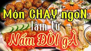 Có NẤM ĐÙI GÀ làm ngay Món CHAY Ngon này, bạn sẽ bất ngờ vì quá Thơm ngon và Bổ Dưỡng | ATHG