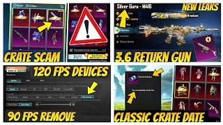 120 FPS Not Showing? | Silver Guru M416 | 90 FPS Removed In Poco F6 | Classic Crate Release date