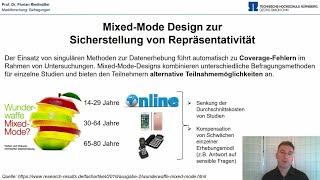 Besonderheiten unterschiedlicher Befragungsarten (Buchkapitel 1.4)