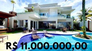 INTELLIGENT MEGA MANSION FOR SALE IN JARDIM ACAPULCO IN GUARUJÁ FOR R $ 10,500,000.00