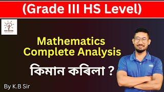 ADRE GRADE III HS LEVEL  Mathematics Complete Paper Analysis by KSK Educare