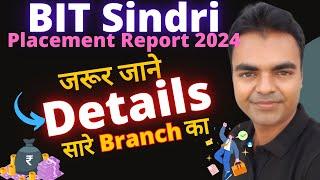 BIT Sindri Placements Report 2024, BTech CSE Package, Highest Package, Best BTech Branch in BIT