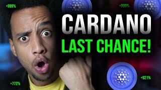 ️IF YOU HOLD CARDANO ADA, WATCH THIS VIDEO! (Last Chance)