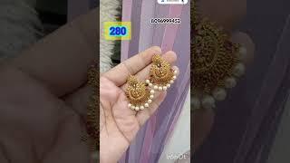 Wholesale Onegramgold jewellery with price @RK.jewellers. #shorts #trending #jewellery #earrings