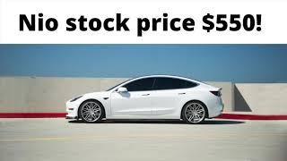 Nio stock price target is $550 in 2021?