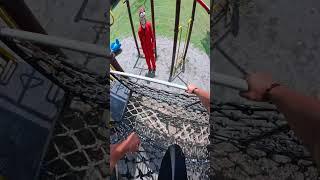 Moneyheist got parkour running pov #rooftop #parkourfreerun #moneyhest #parkour #shortslife