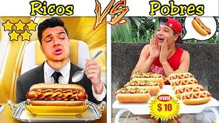 RICOS VS POBRES NA LOJINHA DE CACHORRO QUENTE #141 (QUEM GANHAR MAIS DINHEIRO VENCE)