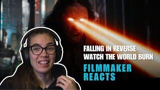 So many movie references! Filmmaker reacts to FALLING IN REVERSE - WATCH THE WORLD BURN music video.