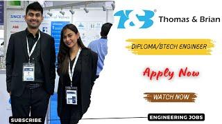 Thomas & Brian Hiring Fresher Diploma/Btech Graduate Engineer Trainee Jobs 2024 | OFF Campus Drive