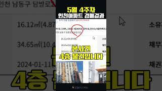 인천아파트 5월4주차 경매낙찰결과 #인천아파트 #인천아파트경매 #송도아파트 #청라아파트