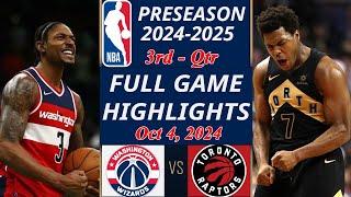 Washington Wizards vs. Toronto Raptors | Game Highlights | Oct 6,2024 | NBA TODAY | NBA HIGHLIGHTS