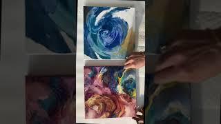 Abstract painting Techniques #Shorts
