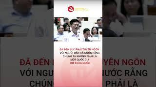 Đã đến lúc phải tuyên ngôn với người dân rằng chúng ta không phải là một quốc gia dư thừa nước