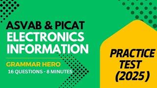 Electronics Information Practice Test for the ASVAB & PiCAT #acetheasvab #grammarhero