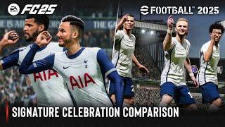 EA Sports FC 25 vs eFootball 2025 | Signature Celebration Comparison