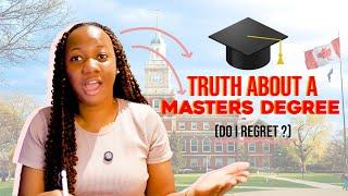 Why You Should (Probably) Not Get A Masters Degree | Advice From A Masters Graduate 