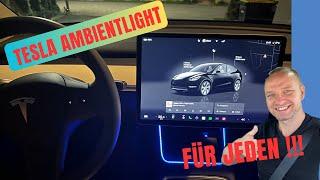 Ambientlight für Tesla ohne Rumbasteln. Einfach plug and play Installation