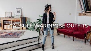 CAPSULE WARDROBE OUTFIT IDEAS | 23 OUTFITS 10 ITEMS STYLING BASICS