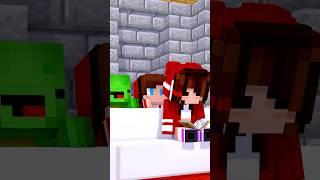 JJ and Mikey Annoy JJ's Sister - MAIZEN Minecraft Animation #shorts