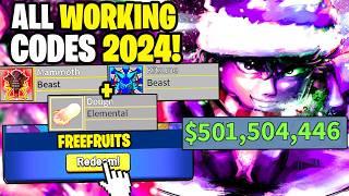 *NEW* ALL WORKING CODES FOR BLOX FRUITS IN 2024! ROBLOX BLOX FRUITS CODES