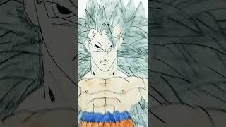 I drew Goku mui from Dragonball( credit to Samuel arts ) #art #youtubeshort #viral