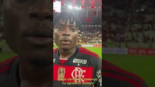 SHOLA FALA APÓS SUA ESTRÉIA NO FLAMENGO PROFISSIONAL  #shorts #flamengo