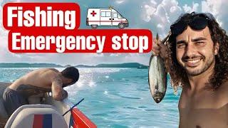 Fishing vlog Malta  Emergency Stop  (sawrella, blue runner)